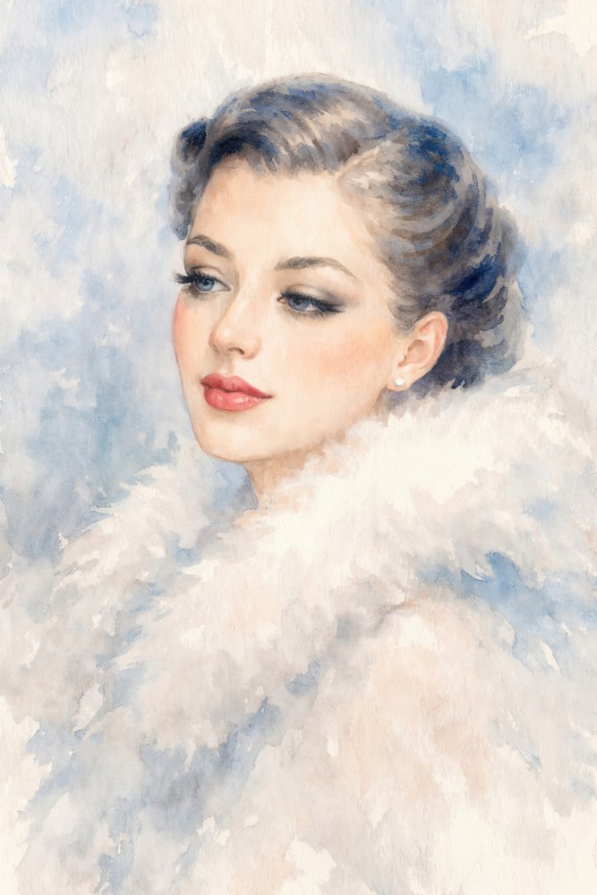 Elegant Winter Portrait by Natalie Bruns