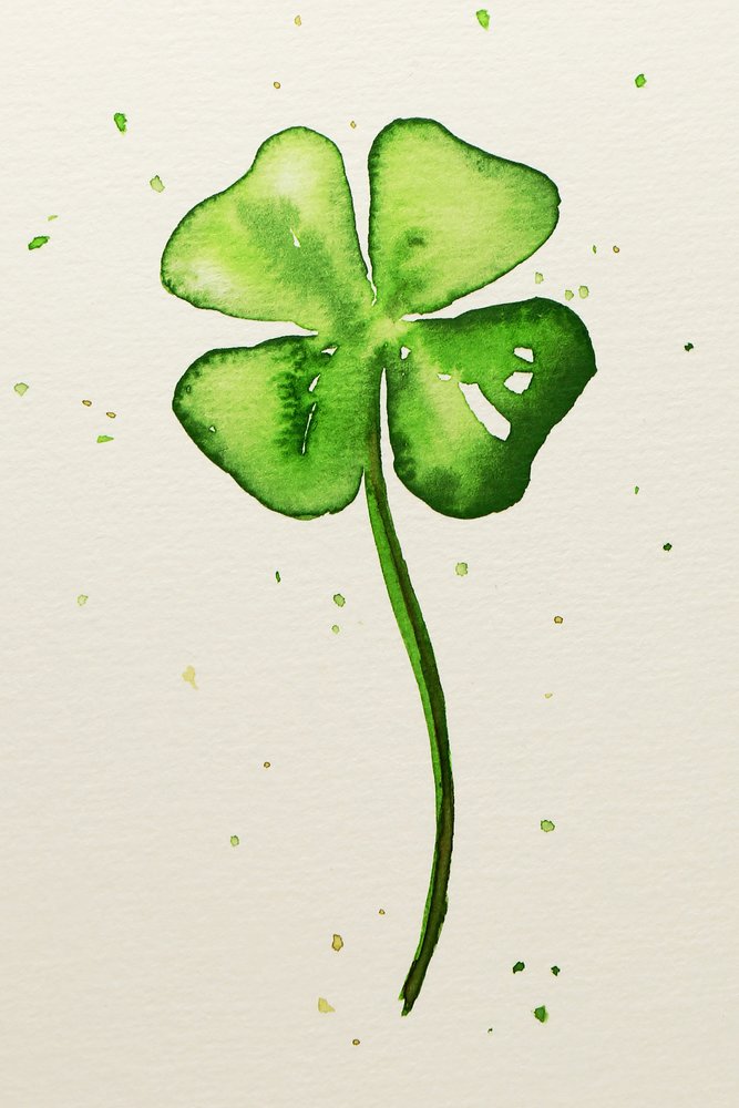 Lucky Green Clover by Natalie Bruns