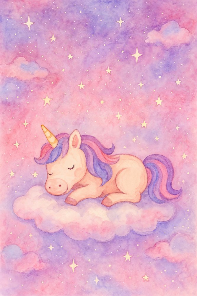 Magical Sleeping Unicorn by Natalie Bruns