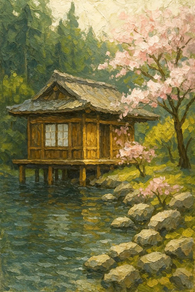 Peaceful Japanese Garden by Natalie Bruns