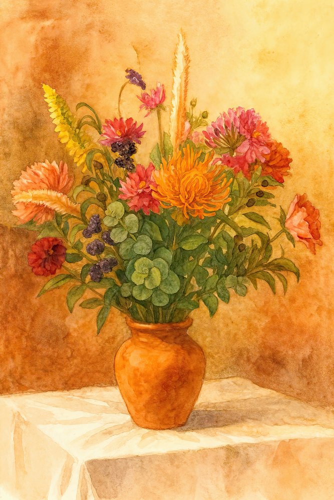Rustic Autumn Bouquet by Natalie Bruns