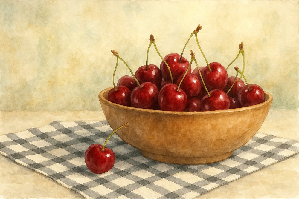 Sweet Summer Cherries by Natalie Bruns