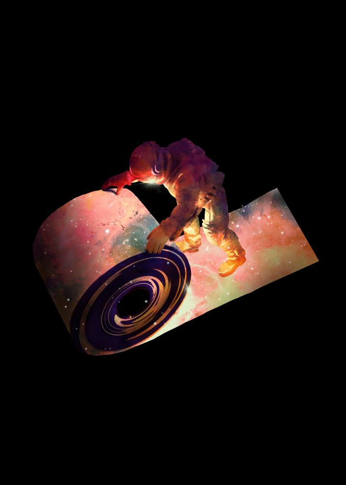 Astronaut Rolls The Universe by Nicebleed