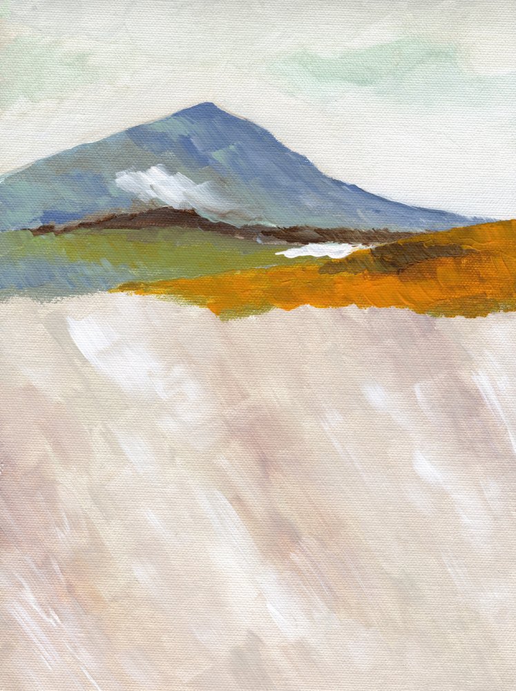 Blue Mountain Abstract by Nikita Jariwala