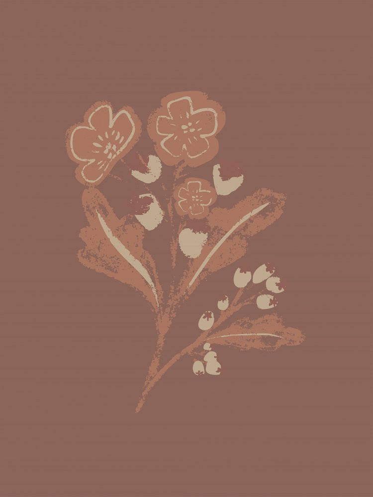Earthy Botanical Blooms by Nikita Jariwala