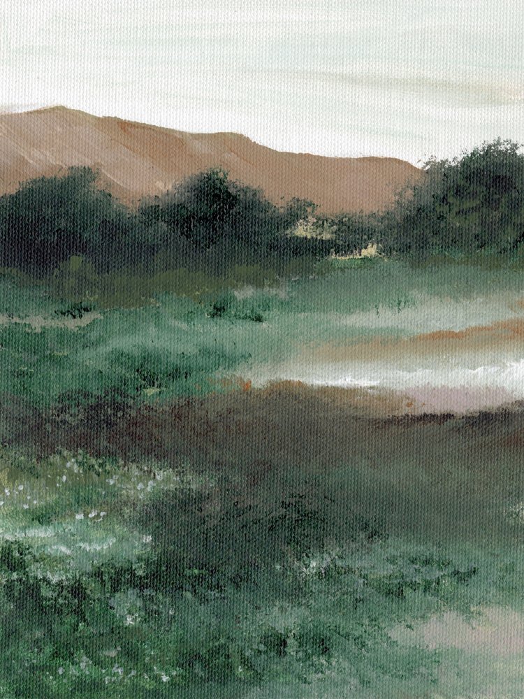 Misty Mountain Landscape by Nikita Jariwala