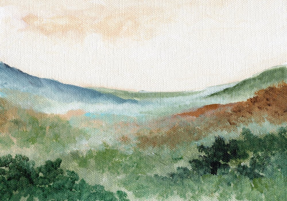 Misty Mountain Valley by Nikita Jariwala