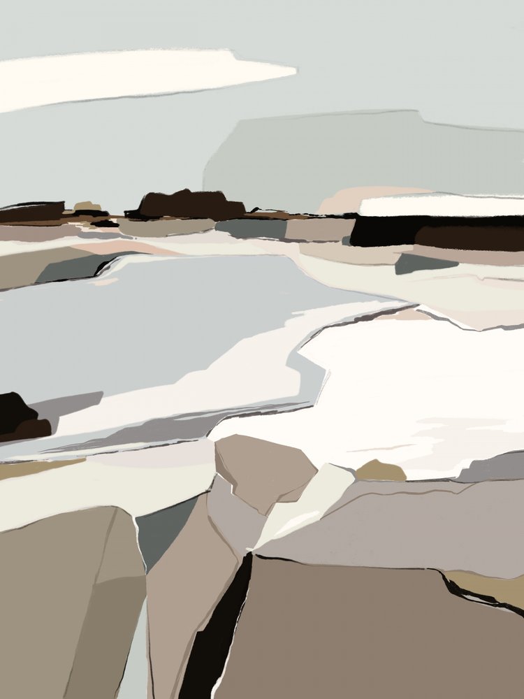 Serene Abstract Land by Nikita Jariwala