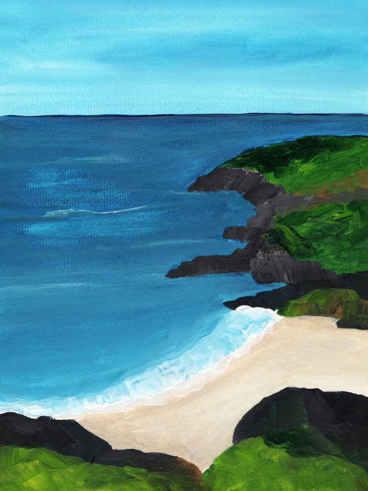 Tropical Beach Cove by Nikita Jariwala