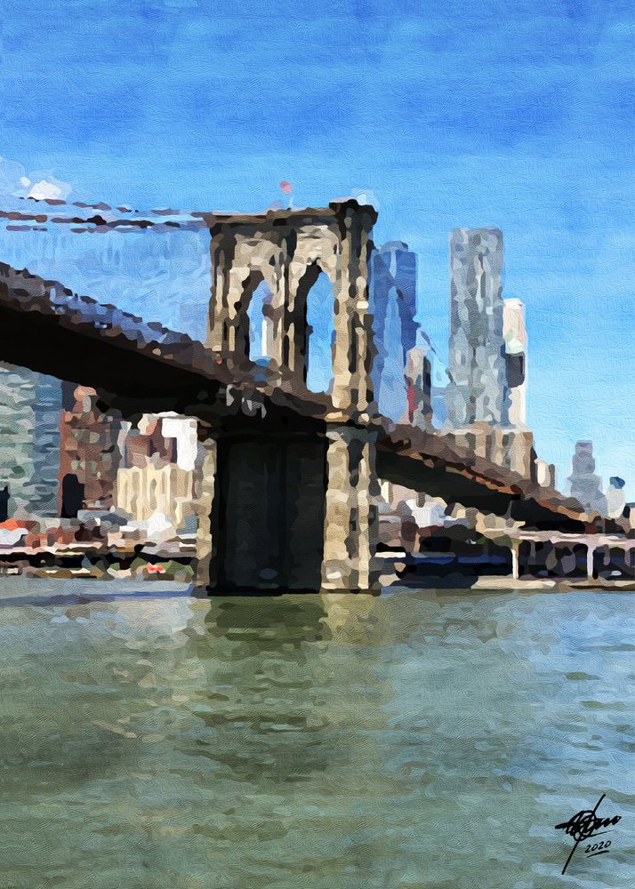 Brooklyn Bridge Reflections by Osvaldo Russo