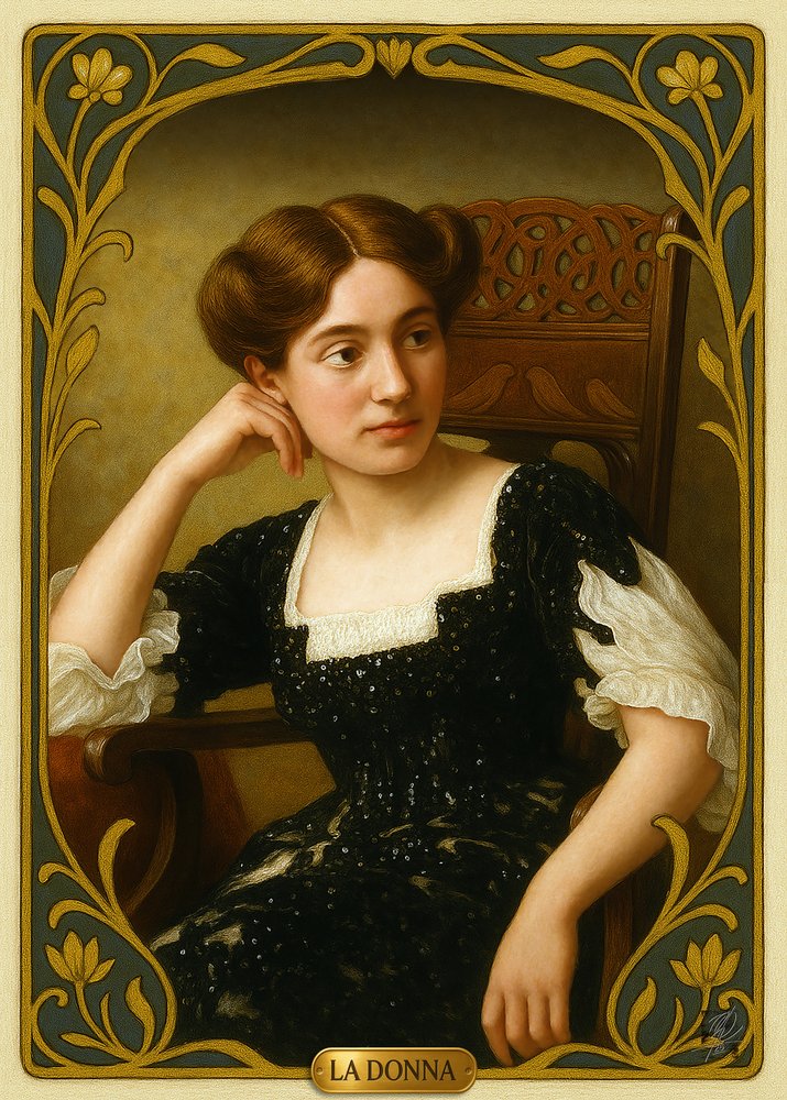 Elegant Woman Portrait by Osvaldo Russo