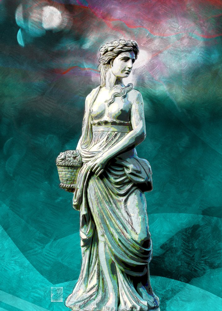 Goddess with Flowers by Osvaldo Russo