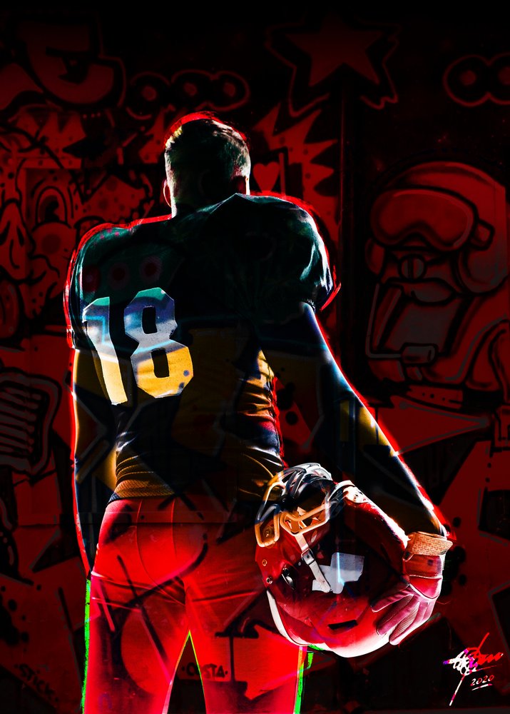 Gridiron Player 18 by Osvaldo Russo