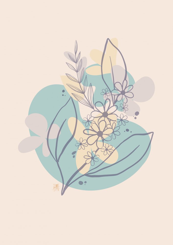 Soft Abstract Botanicals by Osvaldo Russo