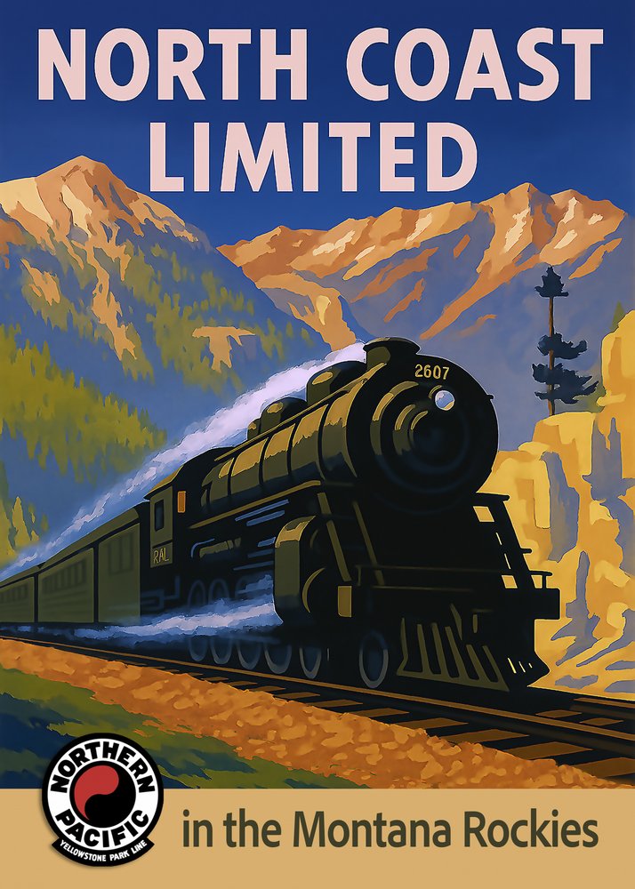 Vintage Mountain Express by Osvaldo Russo