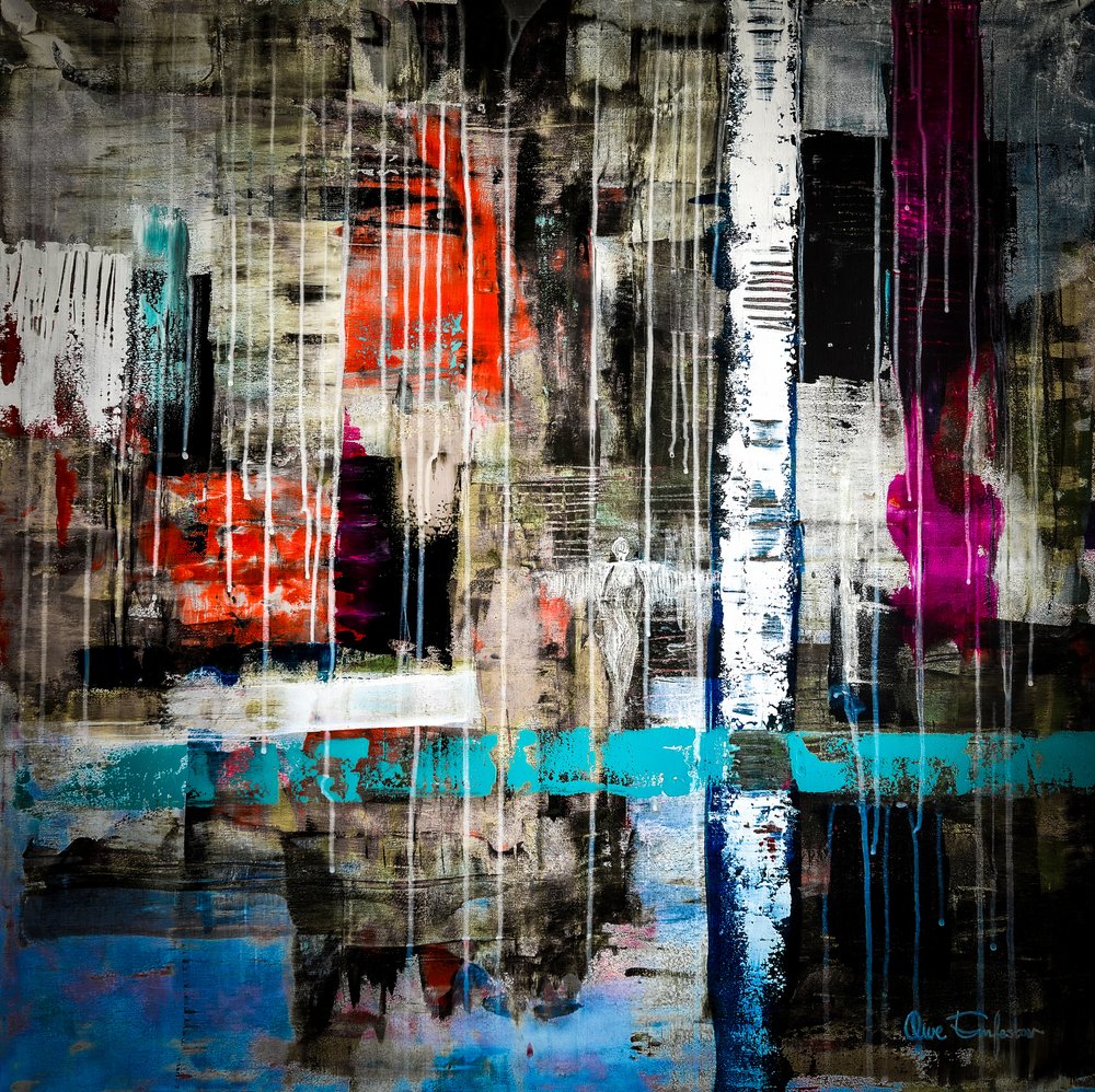 Urban Abstract Drips by Owe Emfestav