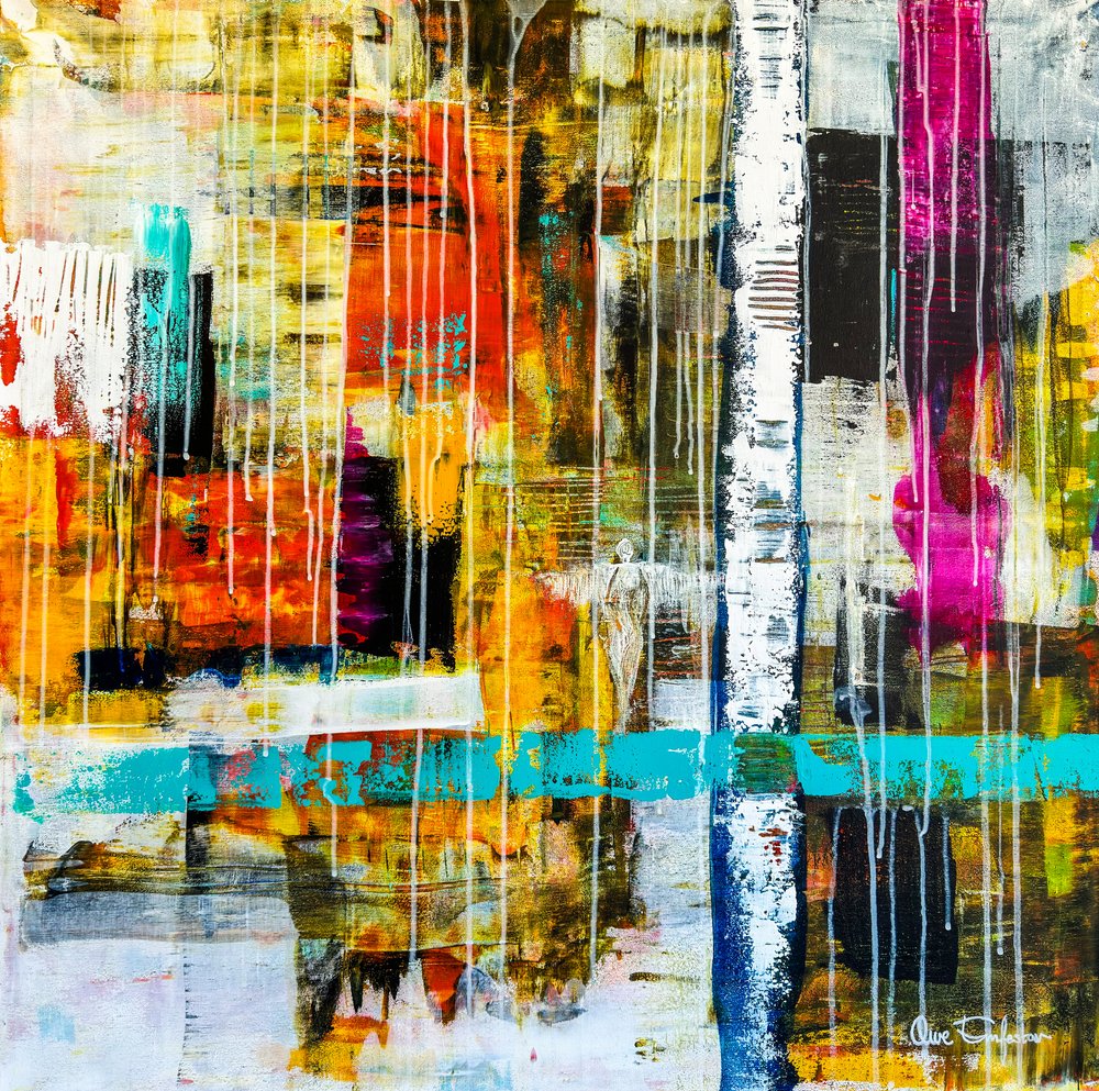 Vibrant Urban Abstract by Owe Emfestav
