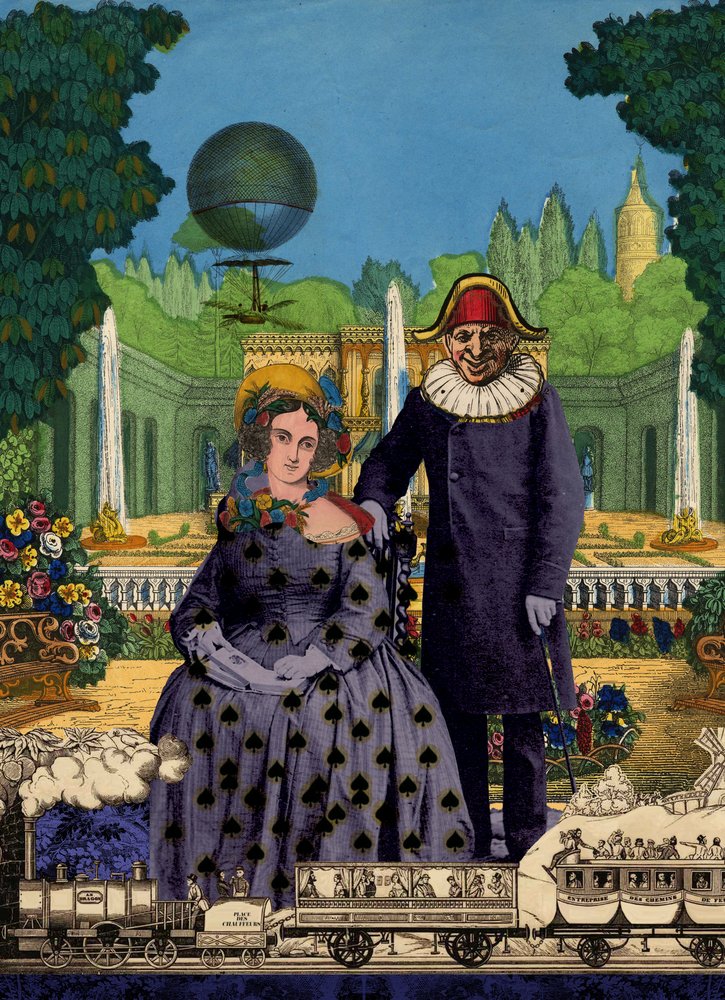 Whimsical Garden Couple by Pascal Bouchet-Spiegel