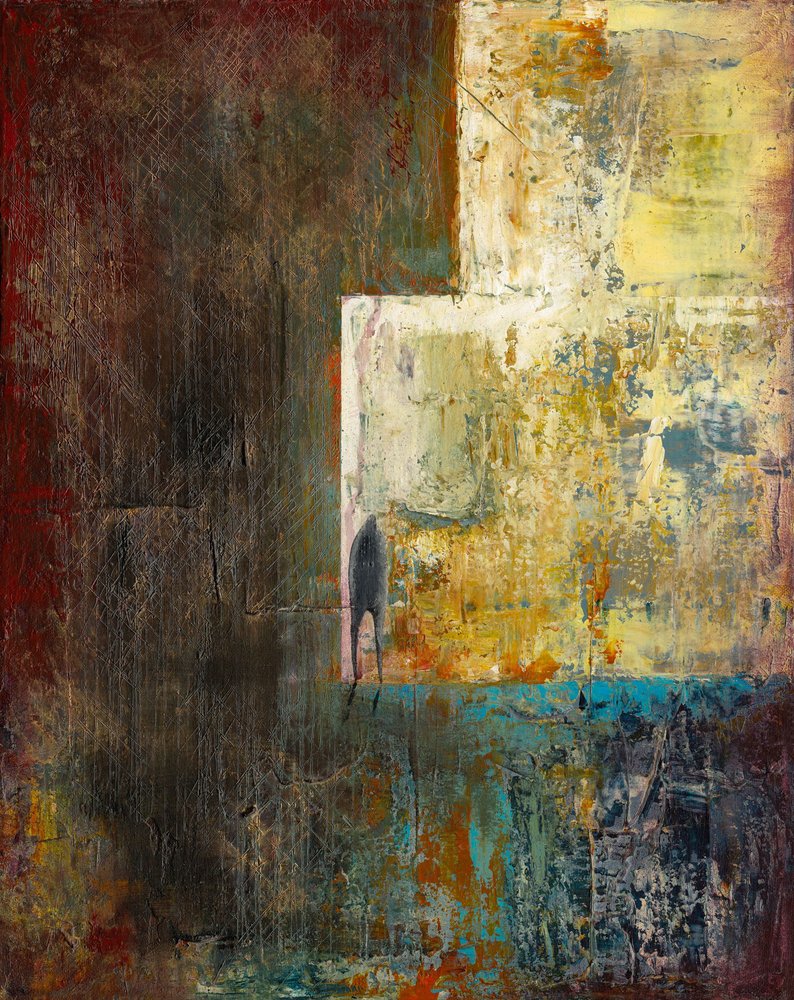 Solitary Figure Abstract by Paul Dunkerley