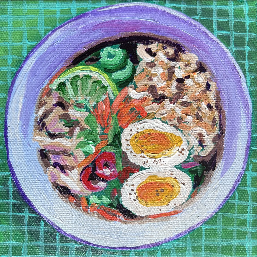 Colorful Ramen Bowl by Pauline Wegman | Key and Sea Creative