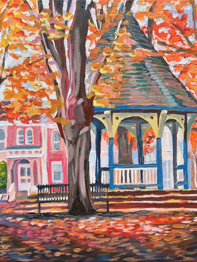 Vibrant Fall Gazebo by Pauline Wegman | Key and Sea Creative