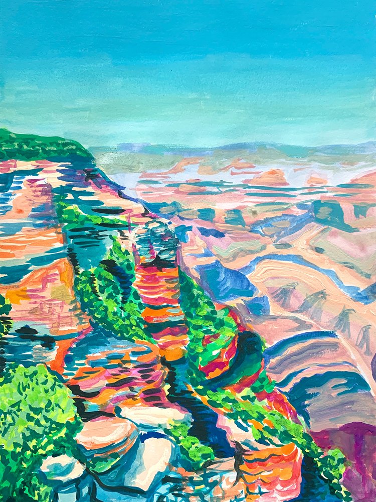 Vibrant Grand Canyon by Pauline Wegman | Key and Sea Creative