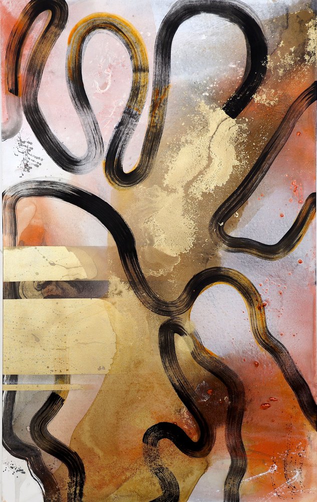 Fluid Gold Lines by Poonam Choudhary