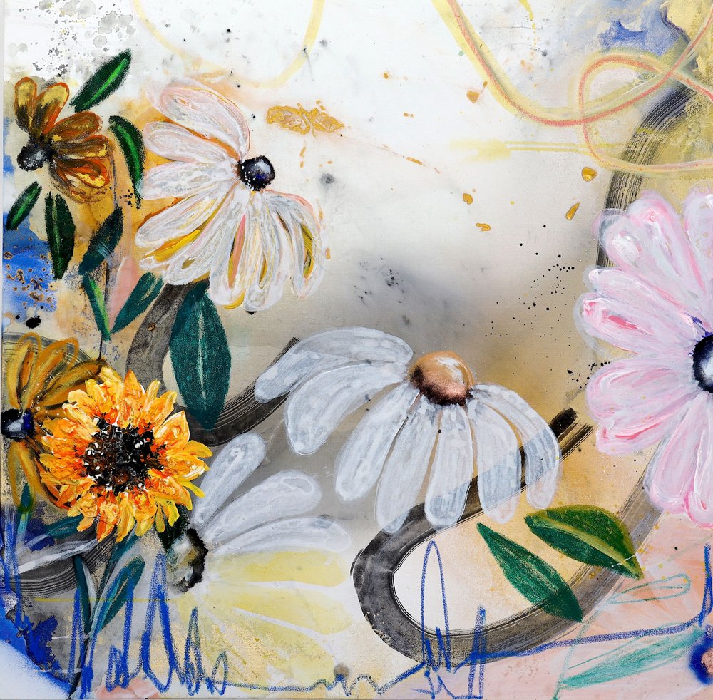 Happy Garden Blooms by Poonam Choudhary