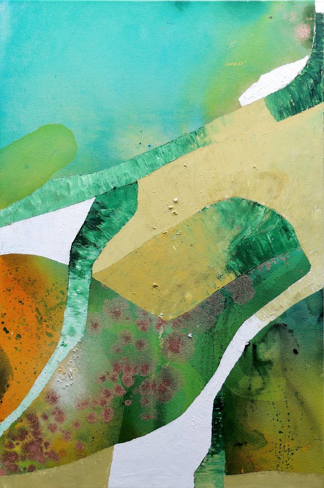Modern Abstract Landscape by Poonam Choudhary