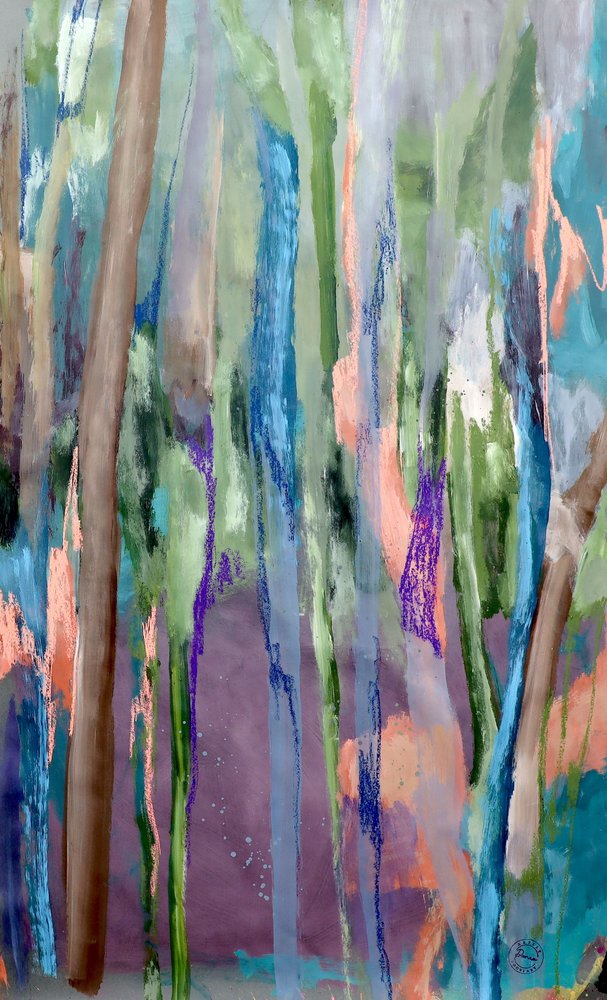 Vibrant Woodland Streaks by Poonam Choudhary