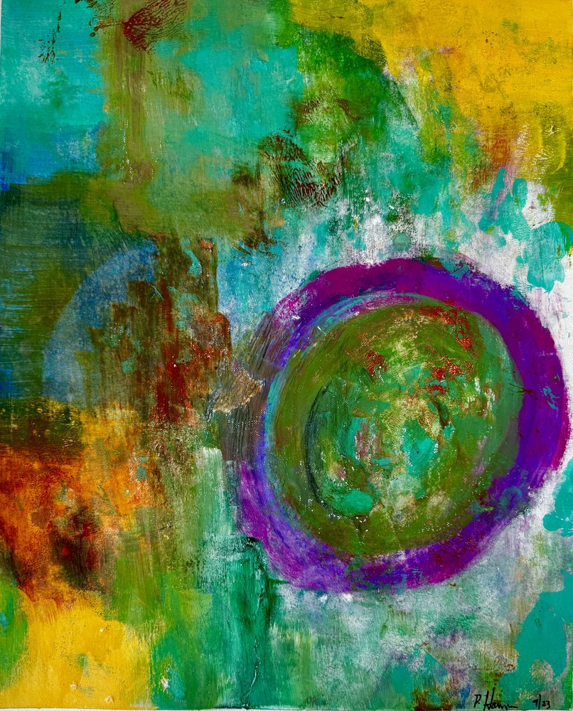 Vibrant Abstract Circle by Preston Harmon