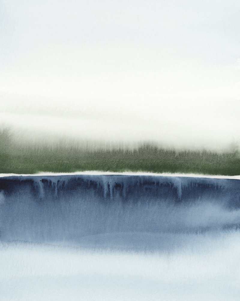 Serene Abstract Landscape by Rachel Elise