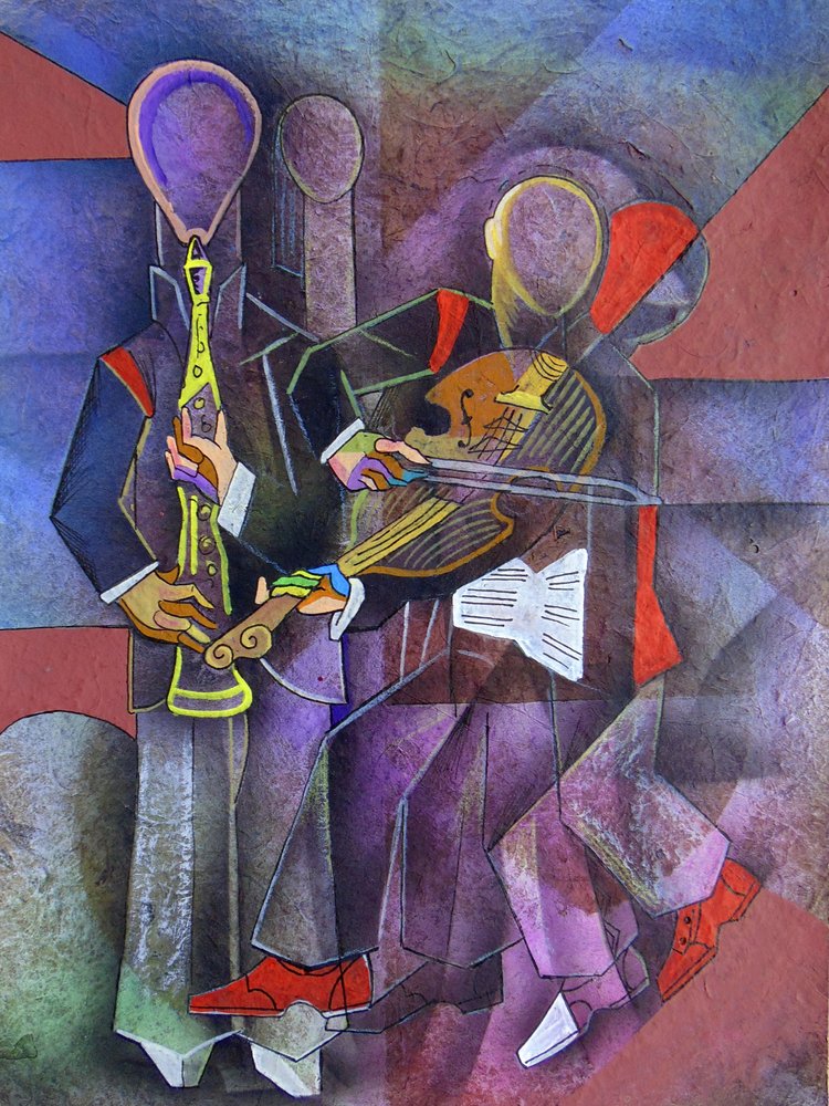Cubist Jazz Musicians by Ricardo Maya