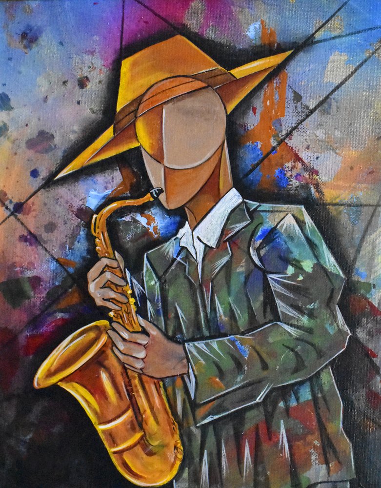 Vibrant Jazz Man by Ricardo Maya