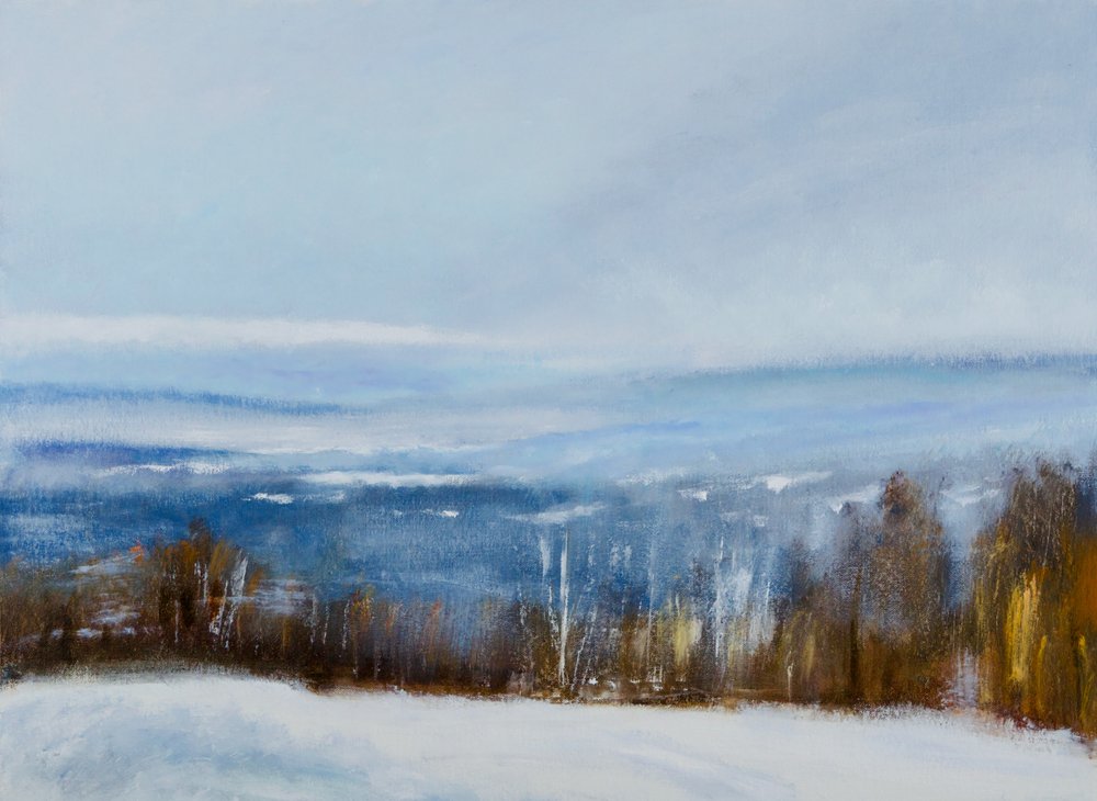 Serene Winter Landscape by Richard Gombar