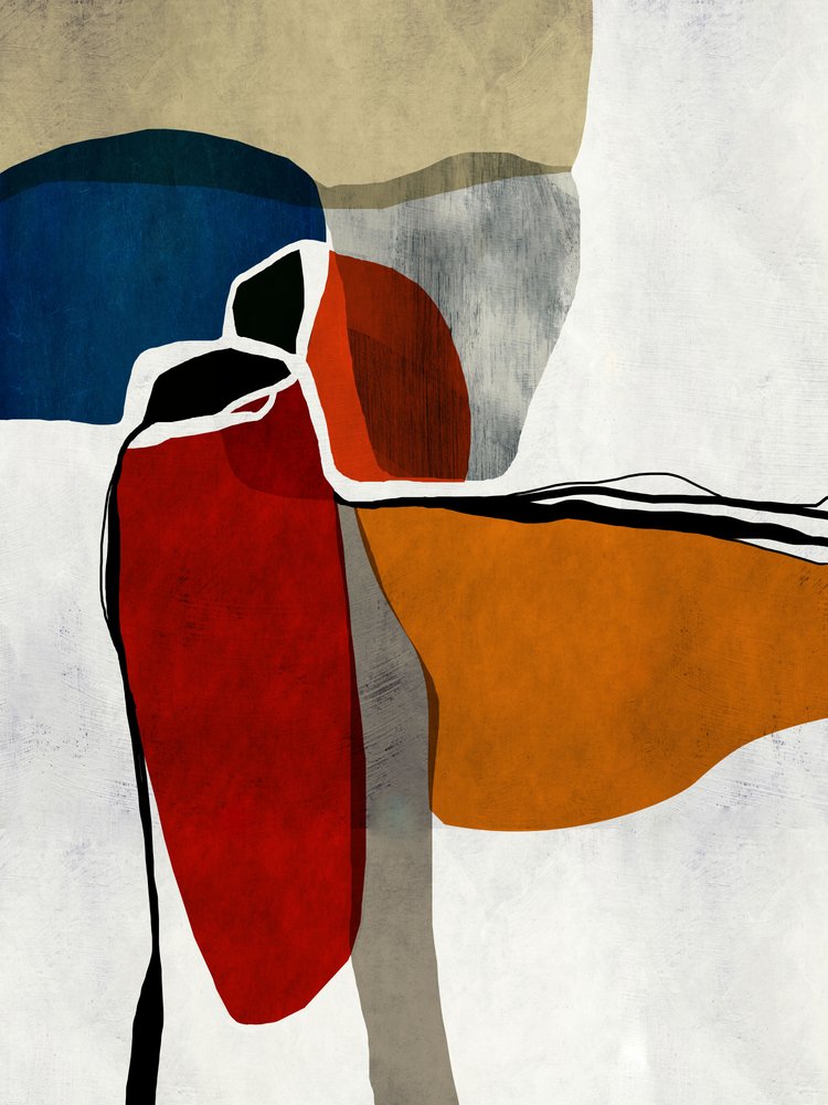 Colorful Abstract Shapes by Roberto Moro