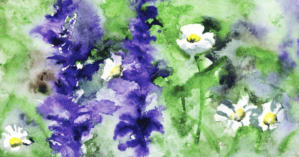 Vibrant Garden Flowers by RodMacIver