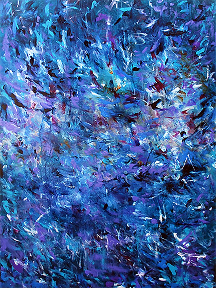 Swirling Indigo Depths by Ron Halfant