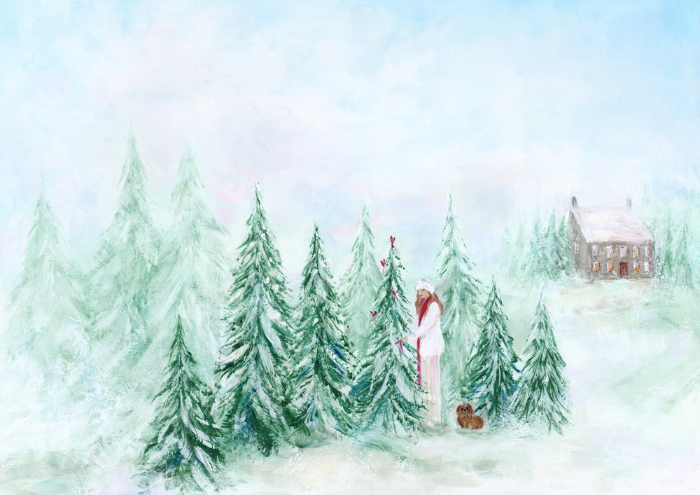 Decorating Winter Trees by Rosana Laiz Blursbyai