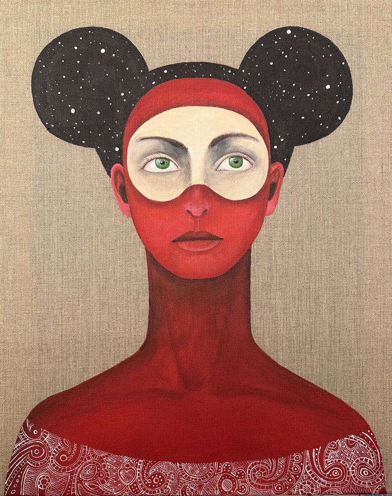 Cosmic Masked Woman by SAN STARLING