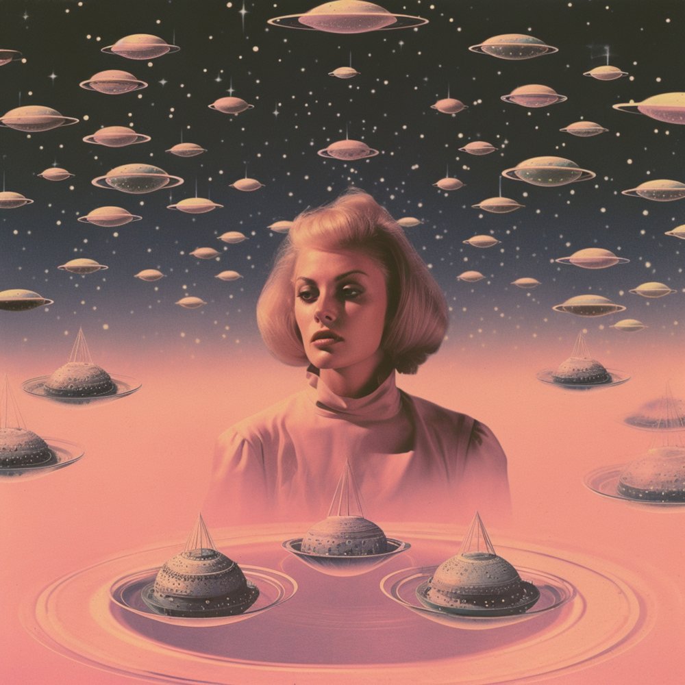 Blonde Woman Space Dream by Samantha Hearn