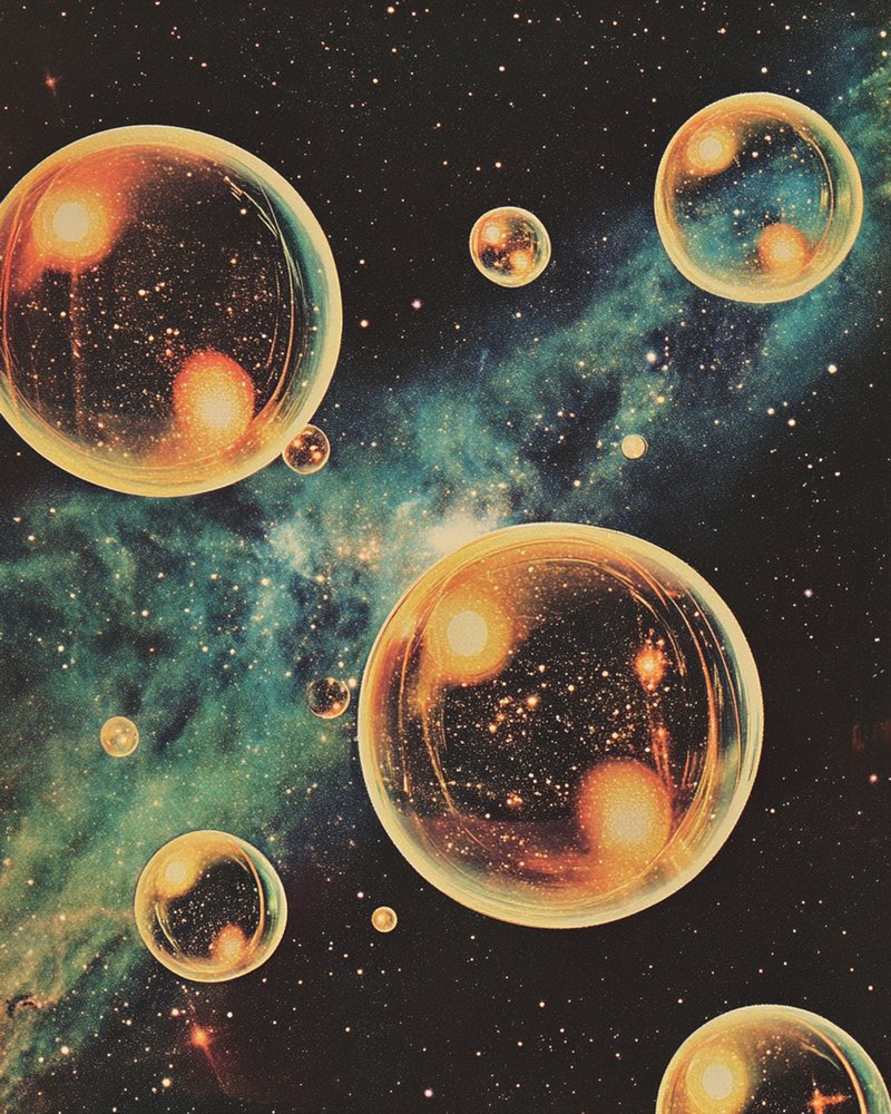 Cosmic Golden Bubbles by Samantha Hearn