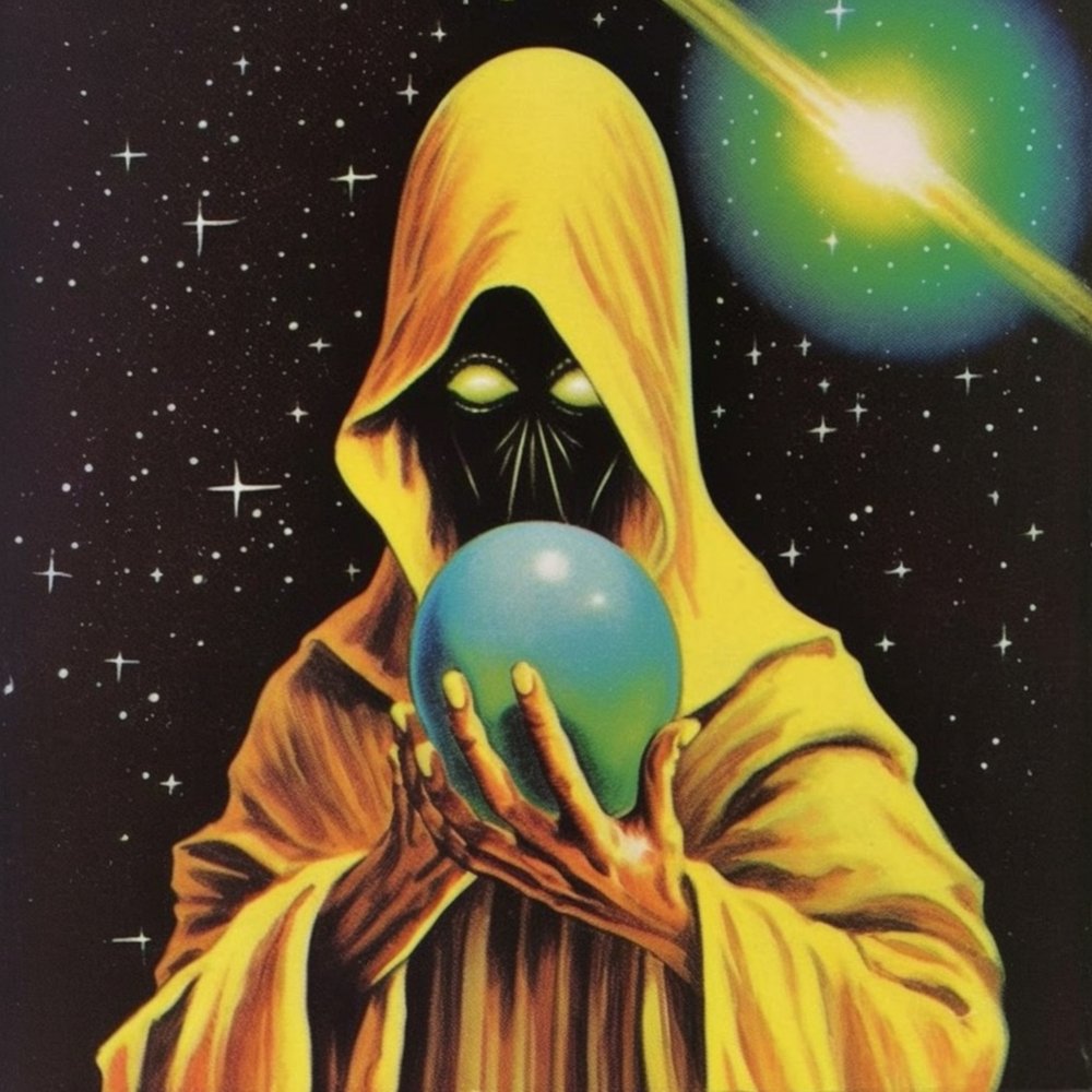 Cosmic Hooded Figure by Samantha Hearn