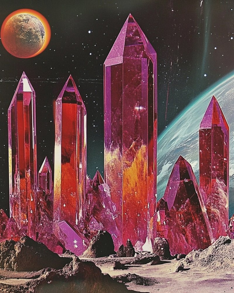 Crystal Planet Landscape by Samantha Hearn