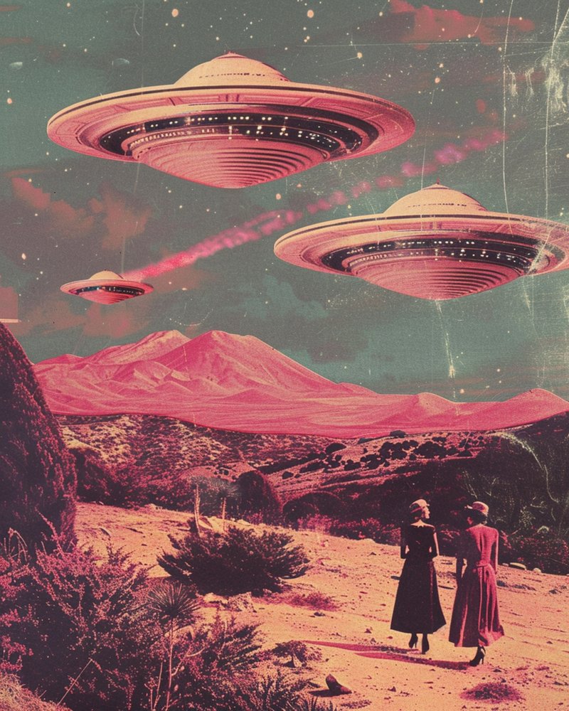 Desert UFO Encounter by Samantha Hearn