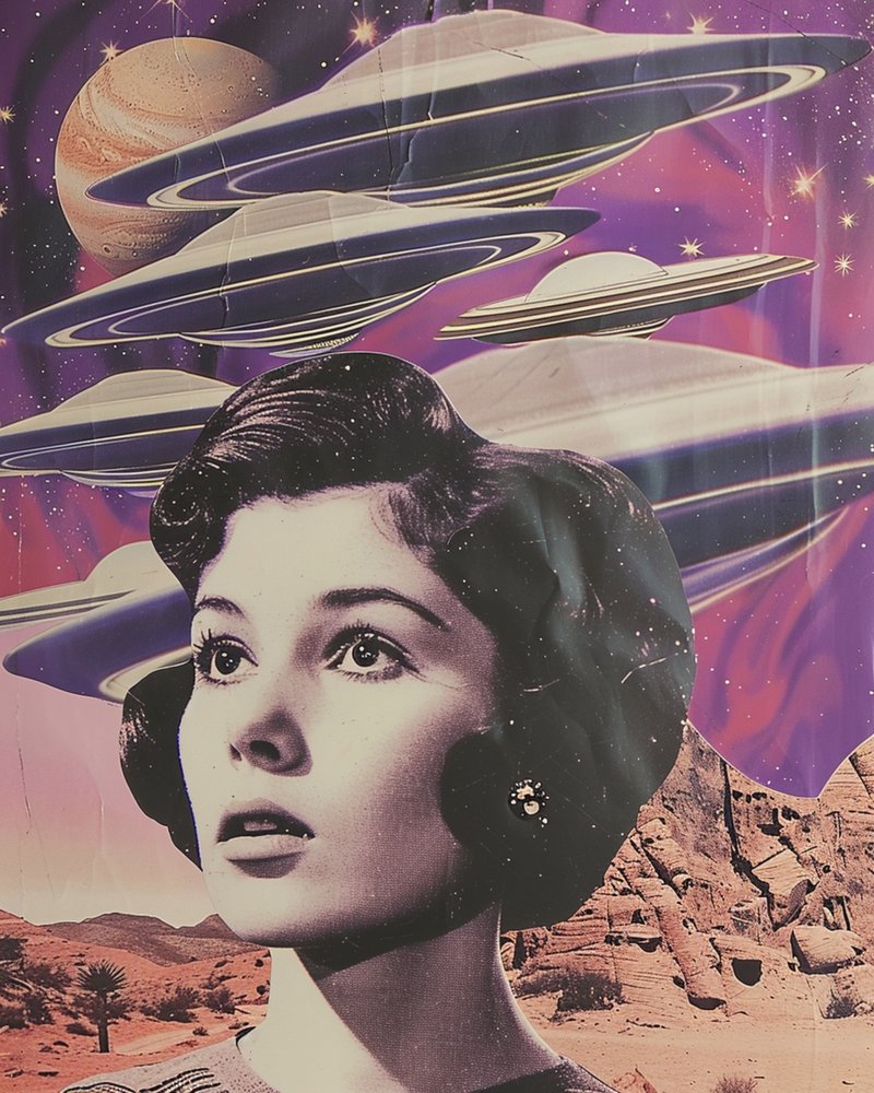 Desert Woman Alien Encounter by Samantha Hearn