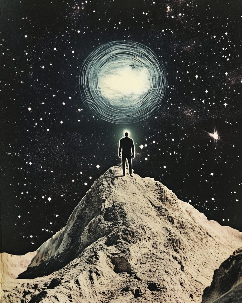 Man Under Cosmic Light by Samantha Hearn