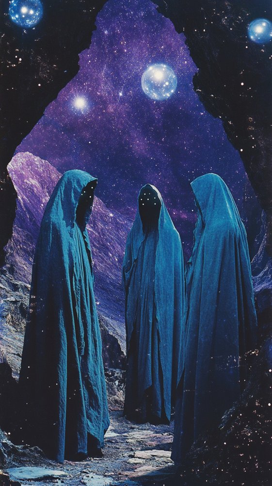 Mysterious Hooded Figures by Samantha Hearn