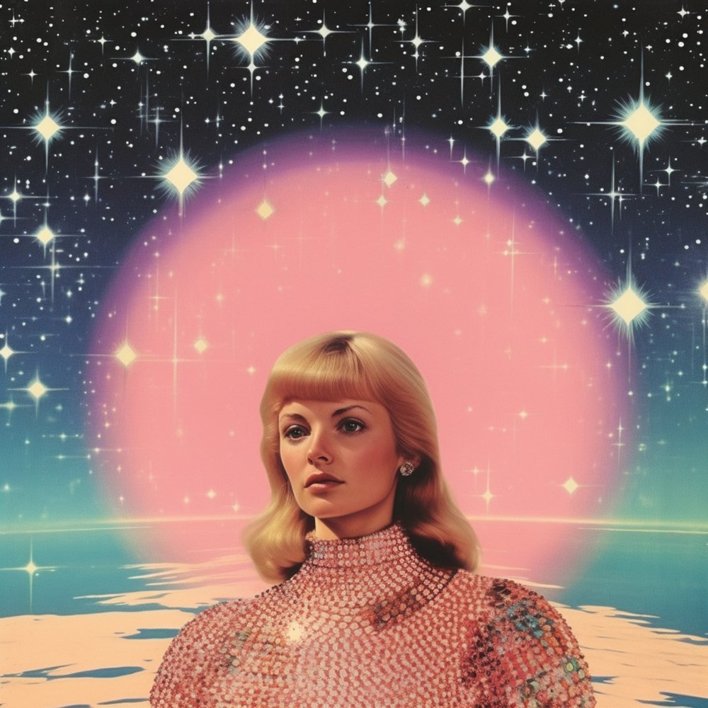 Retro Future Space Woman by Samantha Hearn