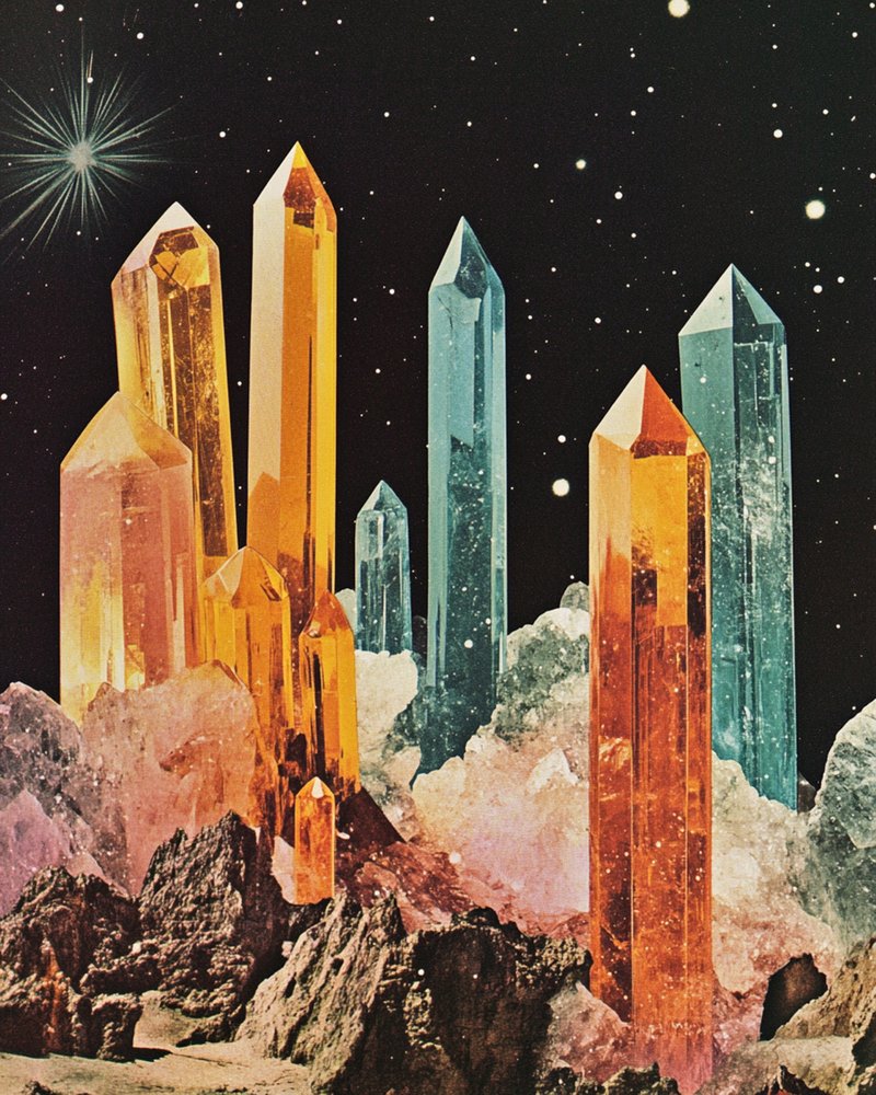 Starry Crystal Peaks by Samantha Hearn